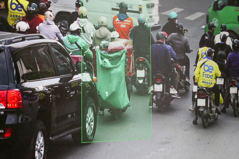Các trường hợp vi phạm giao thông được phát hiện nhờ camera AI. (Ảnh: PV/Vietnam+)
