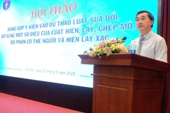 Thứ trưởng Bộ Y tế Trần Văn Thuấn phát biểu tại Hội thảo. (Ảnh: PV/Vietnam+)