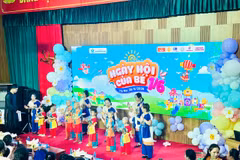 Các hoạt động của Chương trình “Ngày hội của bé – Lan tỏa yêu thương”. (Ảnh: PV/Vietnam+)
