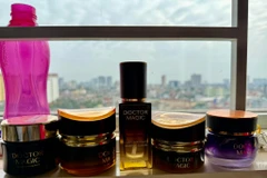 Các sản phẩm Doctor Magic của Mailisa được Công ty TNHH Sản xuất Thương mại Dịch vụ Xuất nhập khẩu MK Skincare nhập từ Trung Quốc. (Ảnh: PV/Vietnam+)