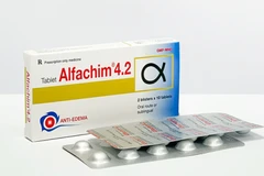 Lô thuốc viên nén Alfachim 4.2 bị thu hồi do không đạt tiêu chuẩn chất lượng về chỉ tiêu định lượng. 