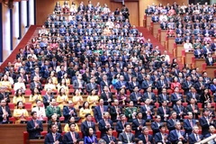 Các đại biểu tham dự phiên họp trù bị Đại hội XIV của Đảng. (Ảnh: TTXVN)