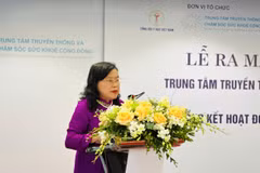 Phó giáo sư Nguyễn Thị Xuyên - Nguyên Thứ trưởng Bộ Y tế, Chủ tịch Tổng hội Y học Việt Nam. (Ảnh: PV/Vietnam+)