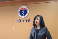 Bộ trưởng Bộ Y tế Đào Hồng Lan phát biểu tại Hội nghị. (Ảnh: T.D/Vietnam+)