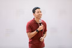 Ông Lê Hồng Minh, nhà sáng lập và Chủ tịch Hội đồng quản trị đã công bố định vị mới của VNG. (Ảnh: VNG)