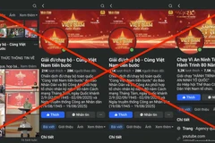 Hàng loạt fanpage giả mạo chương trình. (Ảnh chụp màn hình)