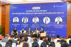 Toàn cảnh sự kiện “Thí điểm Sàn giao dịch tài sản số: Cơ chế giám sát, năng lực vận hành và chuẩn mực đầu tư." (Ảnh: Minh Sơn/Vietnam+)