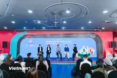 Hiệp hội An ninh mạng Quốc gia (NCA) phối hợp cùng TikTok tổ chức Tọa đàm "Nhận diện bẫy lừa - An tâm vui sắm." (Ảnh: PV/Vietnam+)