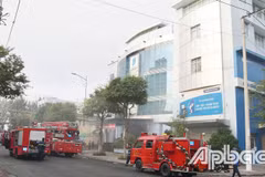 Hiện trường vụ cháy. (Ảnh: Báo Ấp Bắc)