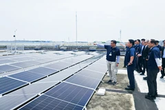 Dự án năng lượng mặt trời áp mái dự kiến sản xuất lượng điện sạch tương đương 2,59 triệu kWh mỗi năm. (Ảnh: Samsung Việt Nam)