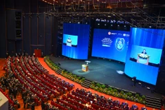 Toàn cảnh Lễ mở ký Công ước Hà Nội.(Ảnh: Minh Sơn/Vietnam+)