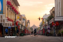 Ngắm một Hà Nội yên bình, vắng lặng trong sáng mùng 1 Tết Ất Tỵ