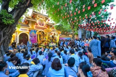 Biển người lặng lẽ xếp hàng xuyên đêm chờ chiêm bái xá lợi Phật ở Hà Nội