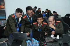 Bộ Công an đã chỉ đạo Cục An ninh mạng và phòng, chống tội phạm sử dụng công nghệ cao phối hợp cùng Hiệp hội An ninh mạng quốc gia tổ chức chương trình Diễn tập An ninh mạng quốc gia năm 2025. (Ảnh: PV/Vietnam+)