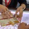 Giá vàng trong nước sáng ngày 30/10 đã giảm so với ngày 29/10. (Ảnh: PV/Vietnam+)