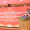 Thứ trưởng Bộ Công Thương Nguyễn Sinh Nhật Tân phát biểu tại buổi lễ. (Ảnh: CTV/Vietnam+)