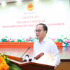 Thứ trưởng Bộ Nội vụ Vũ Chiến Thắng phát biểu tại hội nghị. (Ảnh: CTV/Vietnam+)