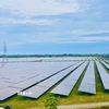 Nhà máy điện mặt trời Gio Thành 1 và Gio Thành 2 có tổng công suất 100 MWp, tổng mức đầu tư 2.300 tỷ đồng. (Ảnh: Nguyên Linh/TTXVN)