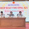 Họp báo thường kỳ quý 3/2025 do Bộ Công Thương tổ chức ngày 8/10. (Ảnh: PV/Vietnam+)