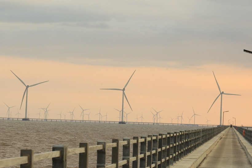 Điện gió ngoài khơi góp phần tích cực đảm bảo an ninh năng lượng. (Ảnh: Đức Duy/Vietnam+)