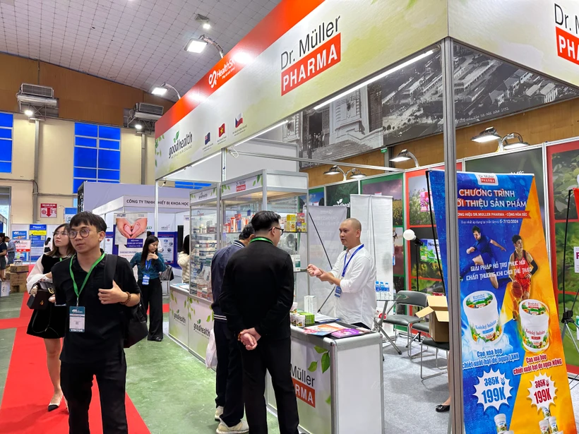 Các doanh nghiệp tham gia Vietnam Medipharm Expo 2024. (Ảnh: Đức Duy/Vietnam+)