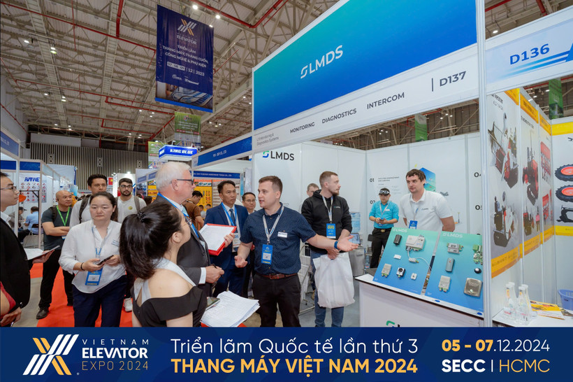 Vietnam Elevator Expo 2024 có quy mô hơn 120 gian hàng. (Ảnh: PV/Vietnam+)