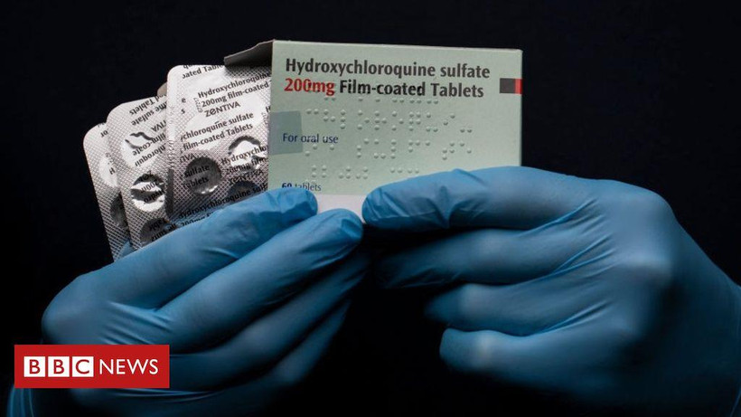 Thuốc chống sốt rét Hydroxychloroquine là một lựa chọn trong điều trị bệnh COVID-19. (Nguồn: BBC News)