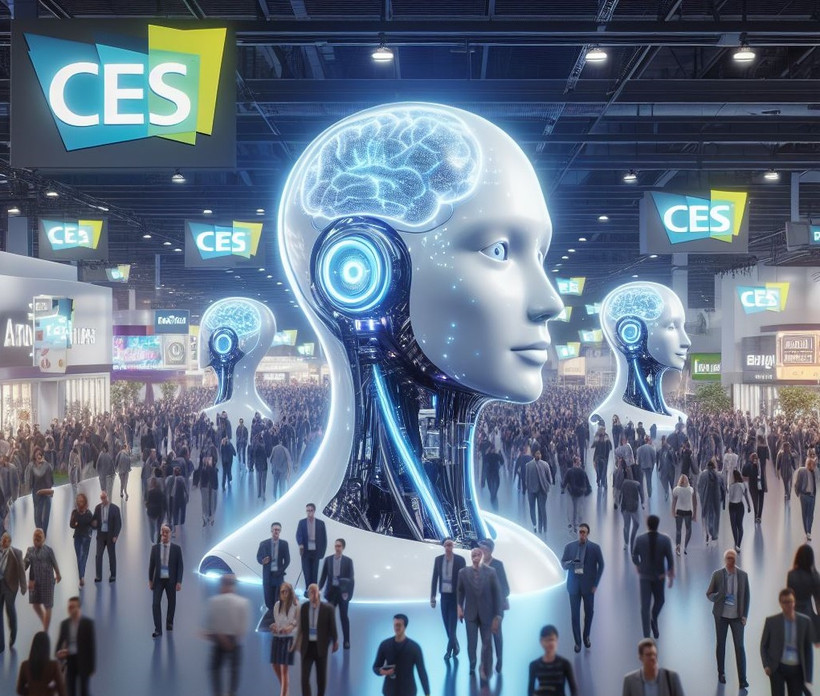 AI sẽ là chủ đề chính tại Triển lãm Điện tử Tiêu dùng CES 2024. (Nguồn: Bing Creator)
