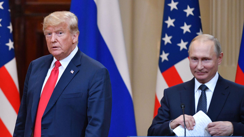 Tổng thống Nga Vladimir Putin và người đồng cấp Mỹ Donald Trump. (Nguồn: AFP)