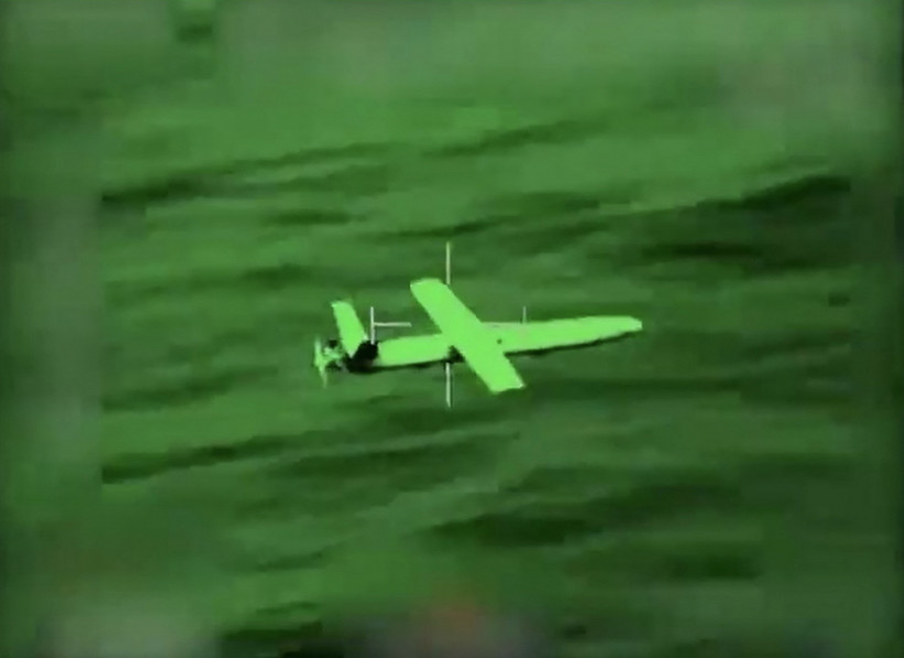 Thiết bị bay không người lái của lực lượng Houthi đe dọa các tàu thương mại trên Biển Đỏ, ngày 20/3/2024. (Ảnh: AFP/TTXVN)