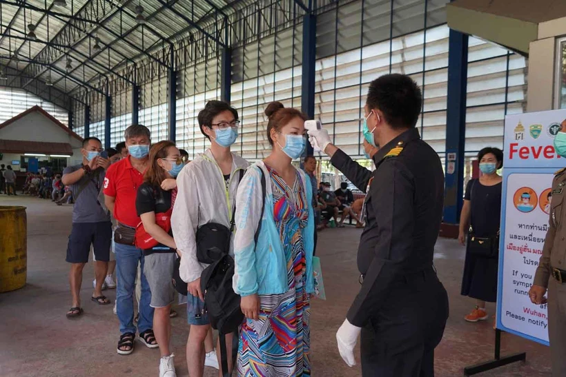 Trạm kiểm soát biên giới Aranyaprathet tại tỉnh Sa Kaeo, Thái Lan giáp với Campuchia. (Nguồn: bangkokpost.com)