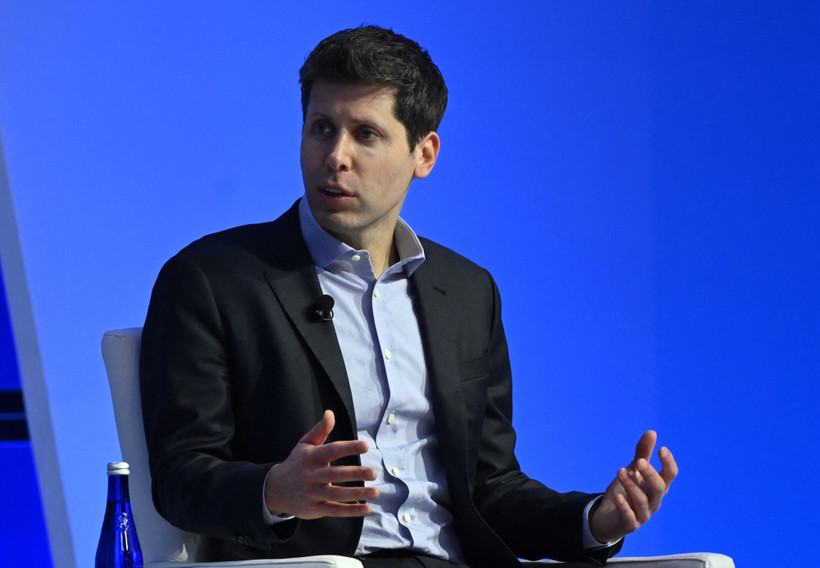 Ông Sam Altman phát biểu tại San Francisco, California, Mỹ, ngày 16/11/2023. (Ảnh: AFP/TTXVN)