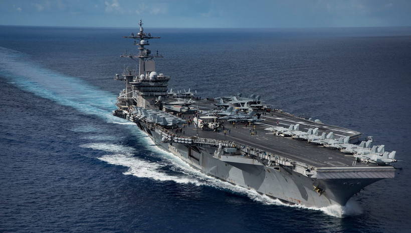 Tàu sân bay USS Carl Vinson của Mỹ. (Ảnh: AFP/TTXVN)
