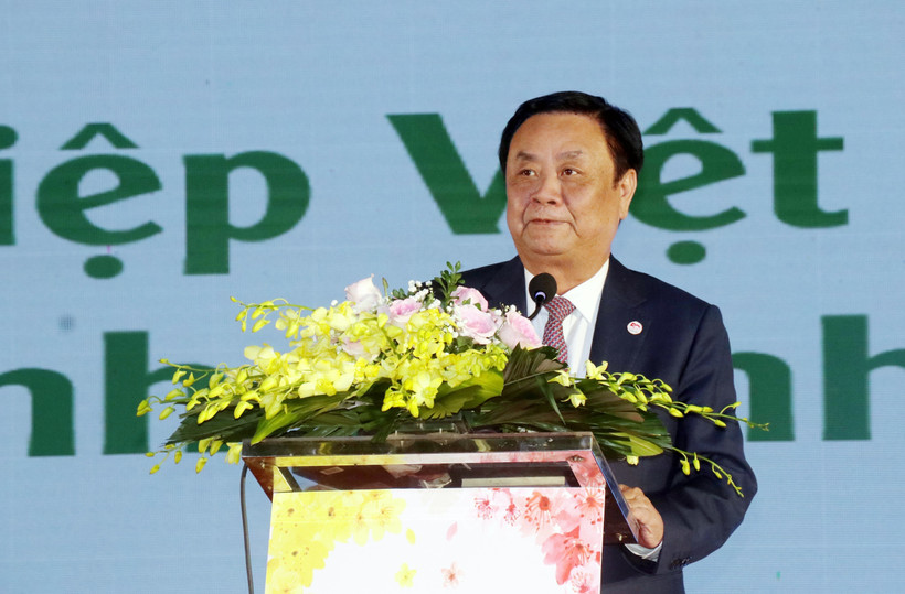 Bộ trưởng Bộ Nông nghiệp và Phát triển nông thôn Lê Minh Hoan phát biểu. (Ảnh: Văn Đức/TTXVN)