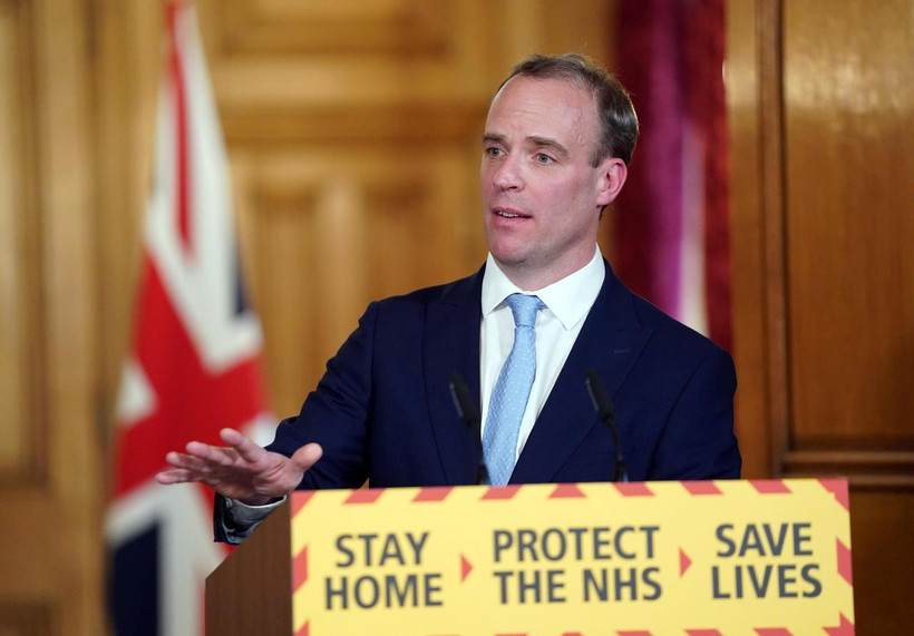 Ngoại trưởng Anh Dominic Raab. (Nguồn: Reuters)