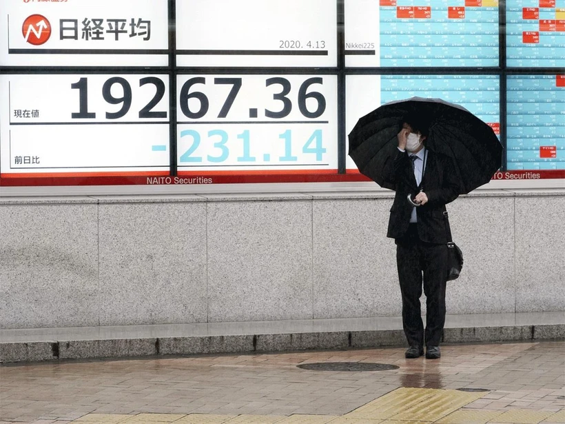 Bảng chỉ số chứng khoán Nikkei 225 của Nhật Bản. (Nguồn: Reuters)
