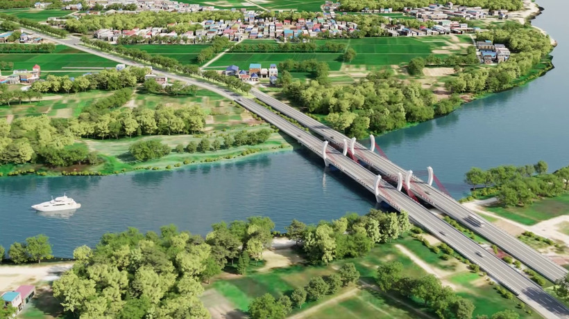 Phối cảnh một cây cầu trên đường Hoàng Sa-Dốc Sỏi. (Nguồn: Đài Phát thanh và Truyền hình Quảng Ngãi)