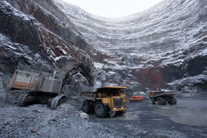 Mỏ kim cương Udachny tại Cộng hòa Sakha (Yakutia) thuộc Liên bang Nga. (Nguồn: Bloomberg)
