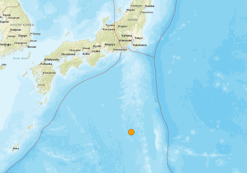 Vị trí xảy ra trận động đất. (Nguồn: USGS)