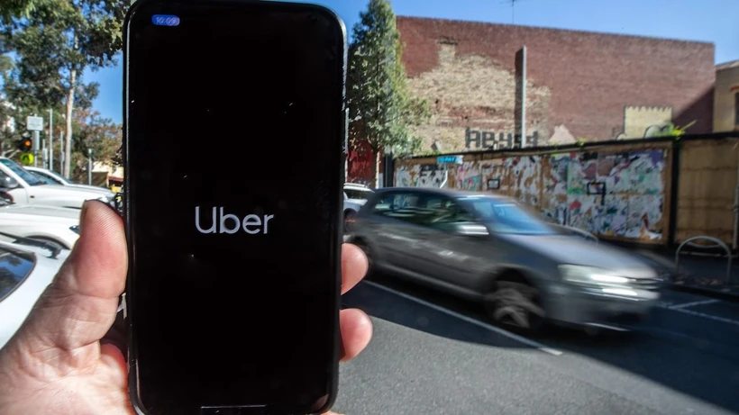 Ứng dụng gọi xe Uber hoạt động tại Australia. (Nguồn: Herald Sun)