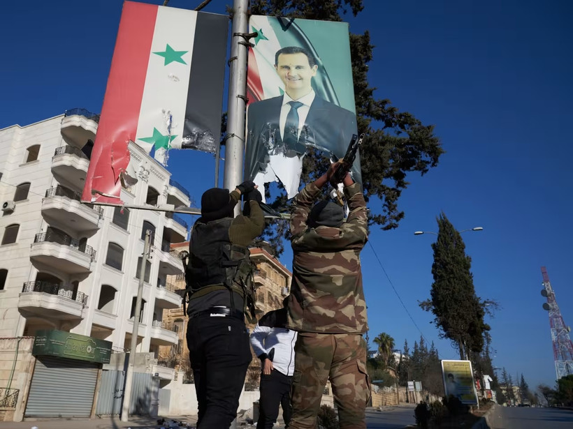Chính quyền Tổng thống Bashar al-Assad bất ngờ sụp đổ trước cuộc tấn công của phe nổi dậy. (Nguồn: AFP)