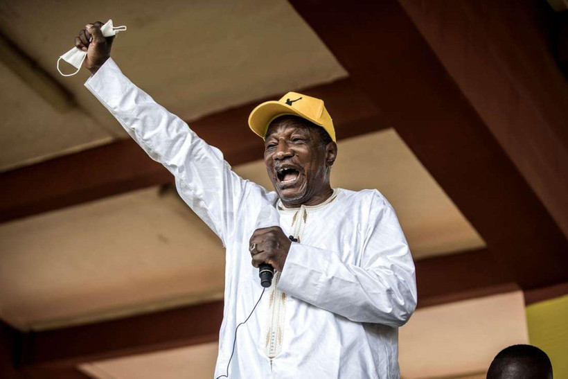 Tổng thống Alpha Conde được thông báo tái đắc cử nhiệm kỳ thứ 3 liên tiếp. (Nguồn: AFP)