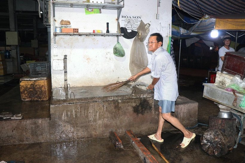 Nơi xảy ra vụ tai nạn lao động thương tâm. (Ảnh: Huỳnh Sử/TTXVN)