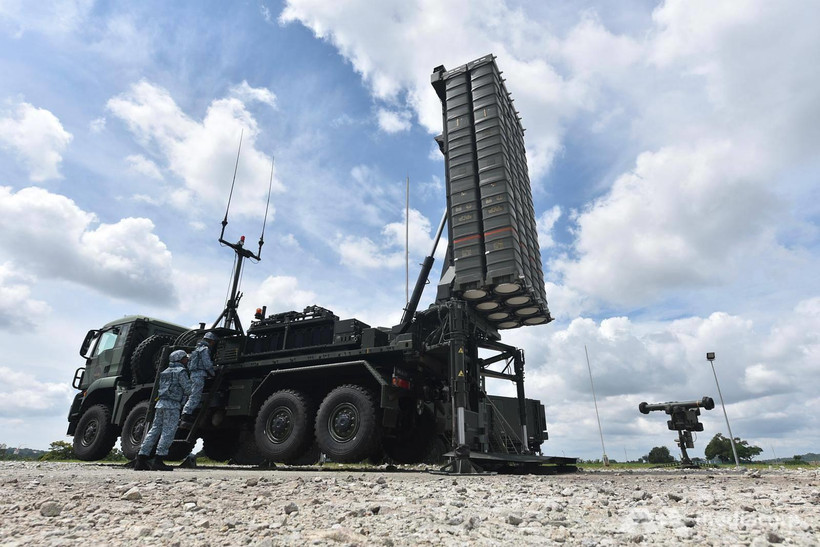 Hệ thống tên lửa phòng không Aster-30 thế hệ mới của Singapore. (Nguồn: straitstimes.com)