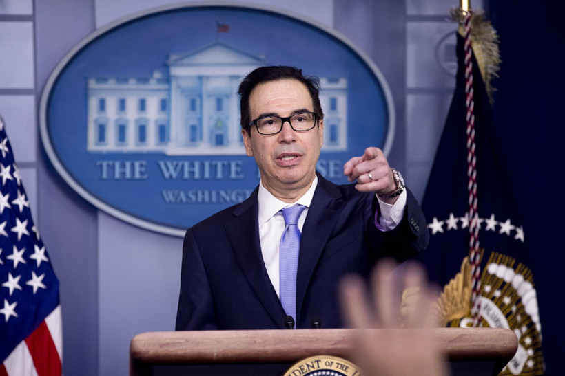 Bộ trưởng Tài chính Mỹ Steven Mnuchin. (Nguồn: Bloomberg)