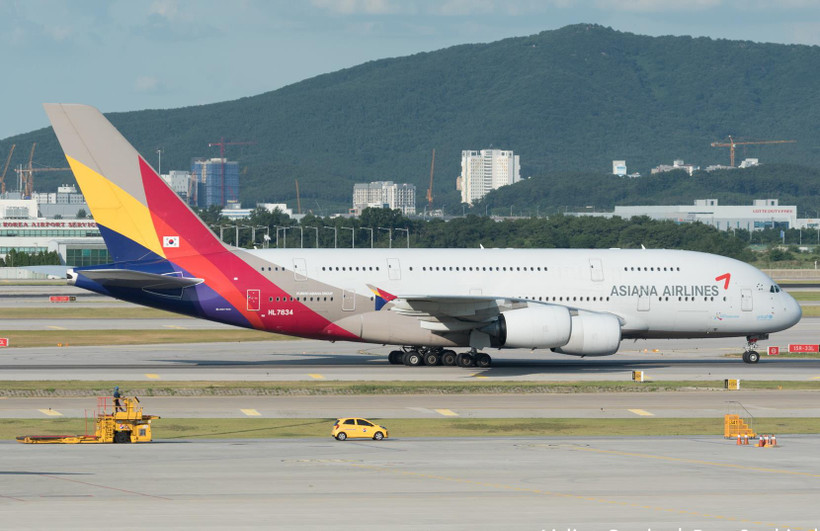 Máy bay của hãng hàng không Asiana Airlines. (Nguồn: AirlineGeeks)