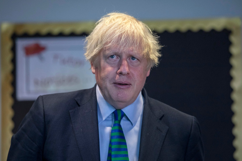 Thủ tướng Anh Boris Johnson tại một sự kiện ở Coalville ngày 26/8/2020. (Ảnh: AFP/TTXVN)