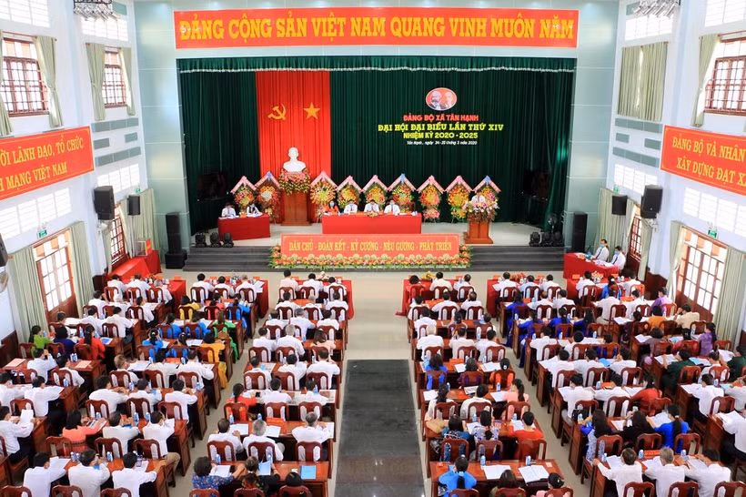 Quang cảnh một đại hội điểm cấp cơ sở. (Ảnh: Phạm Minh Tuấn/TTXVN)