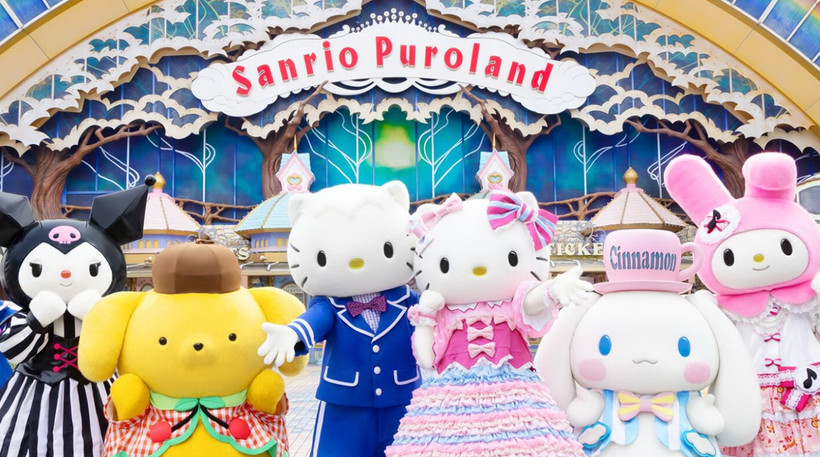 Các nhân vật nổi tiếng tại công viên chủ đề Sanrio Puroland. (Nguồn: Sanrio Puroland)