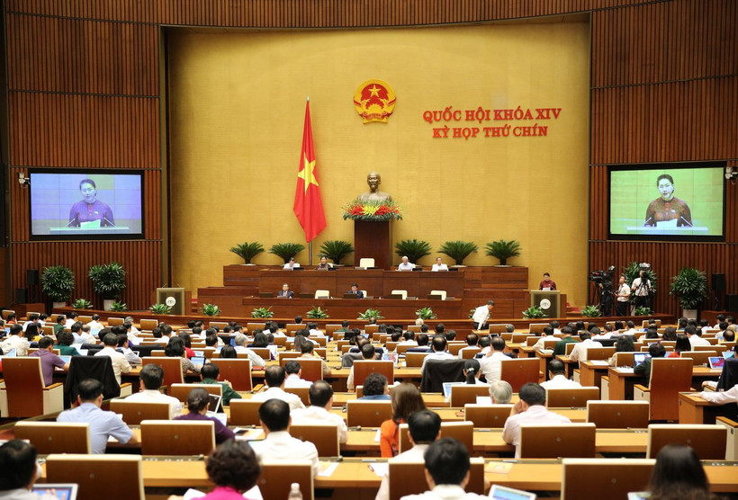 Quốc hôi phê chuẩn EVFTA và EVIPA trong phiên họp sáng 8/6. (Ảnh: Dương Giang/TTXVN)